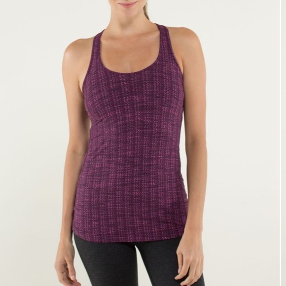 Lululemon Cool Racerback Ziggy Wee August Glo tank top - Picture 1 of 6